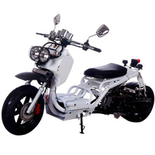 Load image into Gallery viewer, Gen 1 Maddog 50cc Scooter LED lights, Dual telescopic forks / Dual shocks, Speedometer, Horn, Odometer, Mirrors, Ruckus styling
